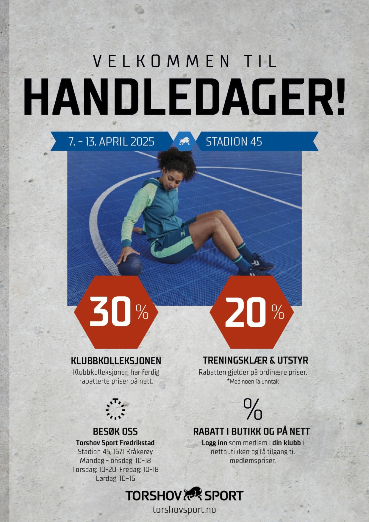 Handledager hos Torshov Sport 7. - 13. april